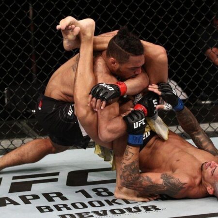 ‘Это безумие’ … Бой 10 бойцов MMA в формате «королевской битвы» привел фанатов в восторг